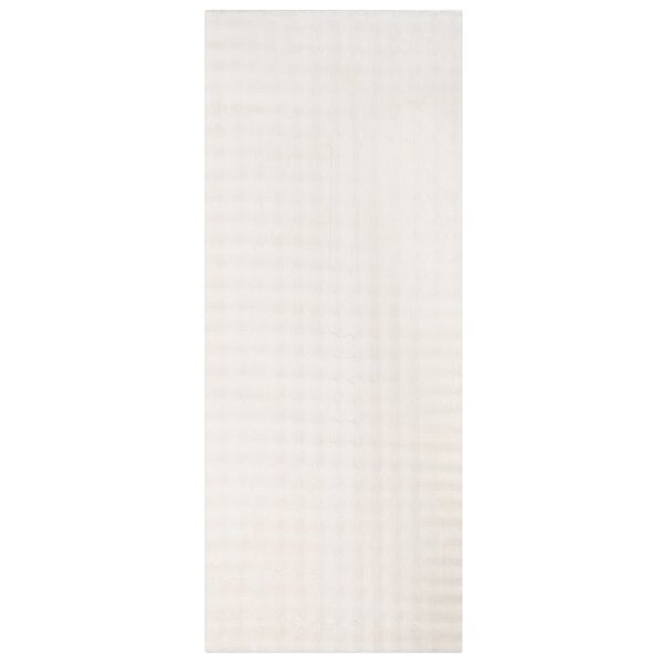 vidaXL Tapis de surface HUARTE Crème 150 x 80 cm Polyester