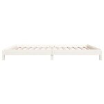 vidaXL Lit empilable Blanc 100x200 cm Bois de pin massif