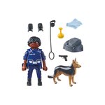 PLAYMOBIL 71162 - Special Plus Policier avec chien de recherche