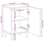 vidaXL Armoire de salle de bain avec stockage Blanc 38 x 33 5 x 58 cm