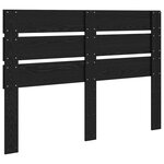 vidaXL Tête de lit Chêne noir 140 cm Bois d'ingénierie