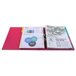 Classeur à Levier Prem'Touch Polypro Int / Ext Dos 80 mm Renforcé Framboise EXACOMPTA