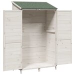 vidaXL Abri de jardin Blanc 106 5 x 56 x 176 cm Bois d'ingénierie