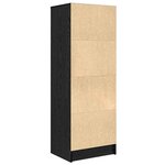 vidaXL Unité de rangement en chêne noir Chêne noir Bois d'ingénierie