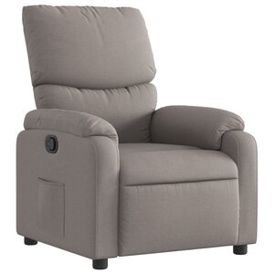 vidaXL Fauteuil inclinable Taupe Tissu