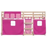 vidaXL Lit superposé sans matelas 90x190 cm bois de pin massif