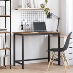vidaXL table Bois ancien 80 x 50 x 76 5 cm Bois d'ingénierie et acier