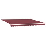 vidaXL Auvent Rétractable Rouge bordeaux 450x300 cm