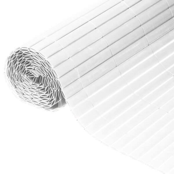 Nature Écran de jardin à double face PVC 1 5x3 m Blanc