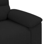 vidaXL Canapé à 2 places noir 120 cm tissu