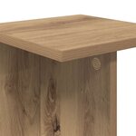vidaXL Support de Plante Chêne artisanal 25 x 25 5 x 60 5 cm