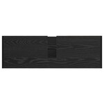 vidaXL Cabinet de salle de bain avec porte Chêne noir 90 x 29 x 55 cm