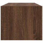 vidaXL Meuble TV chêne marron 80x31x25 5 cm bois d'ingénierie