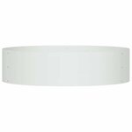 vidaXL Pots de jardin 5 Pièces Blanc 80 x 80 x 20 cm Acier