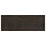 vidaXL Dessus de table bois massif traité bordure assortie