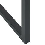 vidaXL Tabourets de bar lot de 4 noir acier enduit de poudre