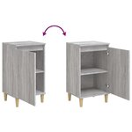 vidaXL Table de chevet sonoma gris 40x35x70 cm bois d'ingénierie