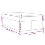 vidaXL Sommier à lattes de lit avec matelas Bleu 120x200 cm Tissu
