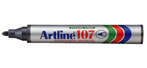 Marqueur Eco 107 permanent indélébile pointe conique de 1 5 mm noir ARTLINE