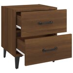 vidaXL Table de chevet Chêne marron 40x35x47 5 cm