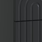vidaXL Cabinet de chevet avec tiroir 2 Pièces Noir 43 x 34 5 x 48 cm