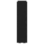 vidaXL Chariot de Rangement Étroit Chêne noir 60 x 20 x 82 cm