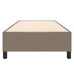 vidaXL Cadre de lit à ressorts taupe 90x190 cm tissu
