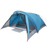 vidaXL Tente de camping de cabine 4 personnes bleu imperméable