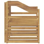 vidaXL Canapé d’extérieur Bois d'Acacia Massif Blanc
