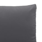 vidaXL Canapé de jardin 2 places avec coussins anthracite