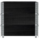 vidaXL Jardinière noir 80x60 cm bois massif de pin