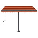 vidaXL Auvent automatique sur pied 350x250 cm Orange/marron