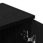 vidaXL Buffets 2 Pièces en Chêne Noir  30x30x70 cm  Fabriqué en Bois d'Ingénierie
