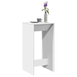 vidaXL Table de bar blanc 51x50x103 5 cm bois d'ingénierie