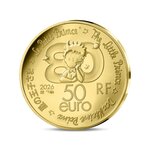 Le Petit Prince Monnaie de 50€ 1/4 Oz Or livre