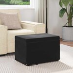 vidaXL Tabouret Noir 61 x 41 x 40 cm Velours et Bois Composite