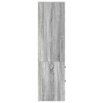 vidaXL Unité de Rangement Grise Sonoma Gris Panneau de particules Moyenne
