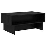 vidaXL Table basse Chêne noir 80 x 46 x 35 cm Bois d'ingénierie
