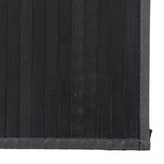 vidaXL Tapis rectangulaire gris 80x500 cm bambou