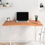vidaXL Dessus de bureau 100x(55-60)x2 5 cm bois massif de hêtre