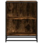 vidaXL Bibliothèque chêne fumé 60x35x76 cm bois d'ingénierie