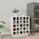 vidaXL Armoire à vin Blanc 55 5x34x61 cm Bois de pin massif