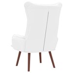 vidaXL Fauteuil relaxant Blanc 69 x 74 x 93 cm Faux cuir