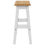 VidaXL Tabouret de bar haut EKAI 2 Pièces Blanc 40 x 29 x 63 cm