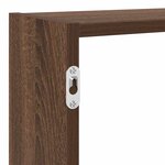 vidaXL Étagère cube murale 7 compartiments chêne marron