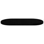 vidaXL Dessus de table marron foncé 120x60x4cm bois chêne massif ovale
