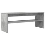 vidaXL Meuble TV Gris béton 100 x 35 x 40 cm Bois d'ingénierie
