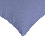 vidaXL Coussins de canapé 2 Pièces Bleu 50 x 50 cm tissu