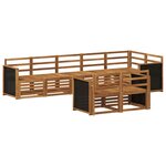 vidaXL Ensemble de canapés d'extérieur 7 pc