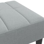vidaXL Repose-pied gris clair 77x55x31 cm tissu